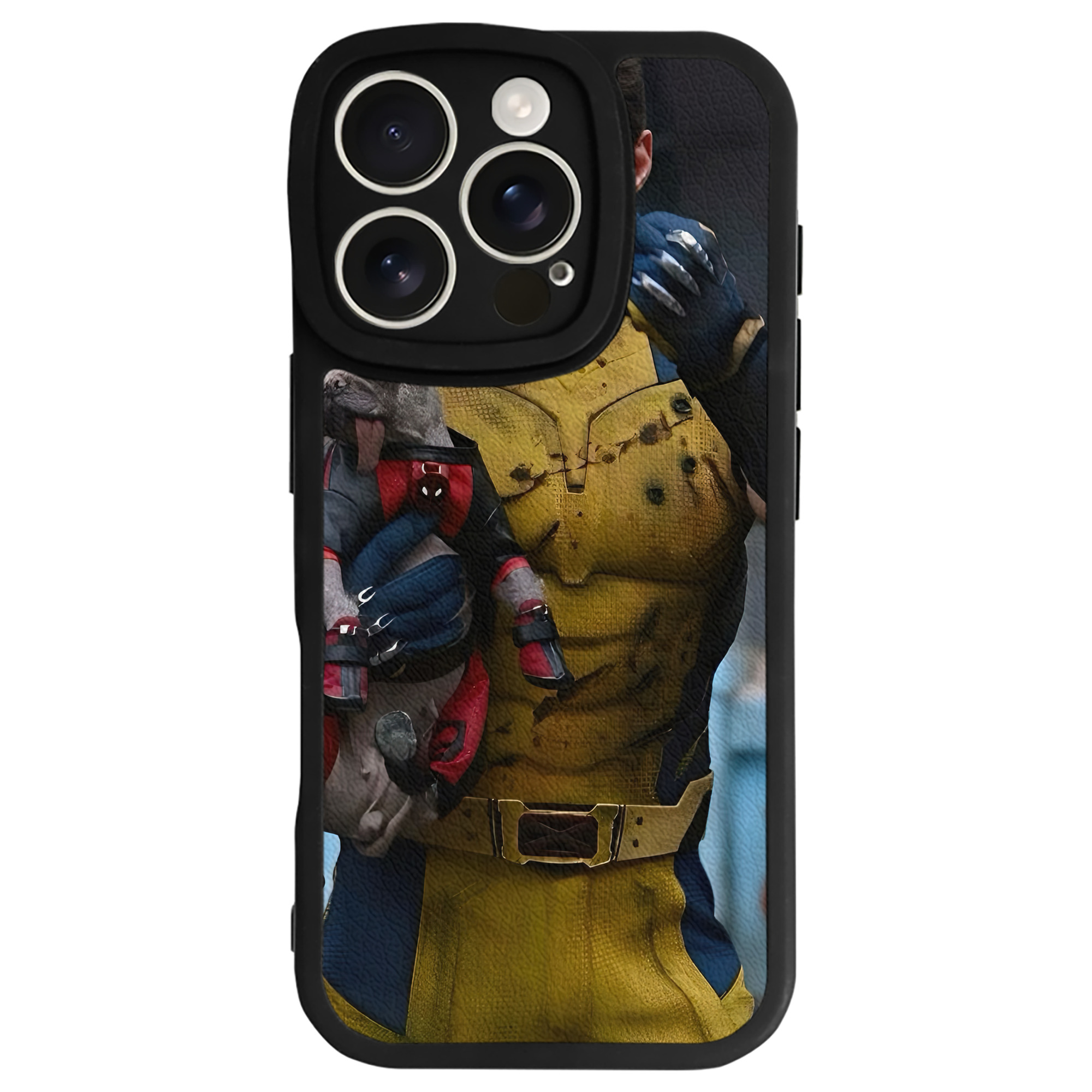 （画像用） Deadpool デッドプール 【iPhone 16シリーズ対応】シリコンスマホケース（レザー調） 材質：シリコン